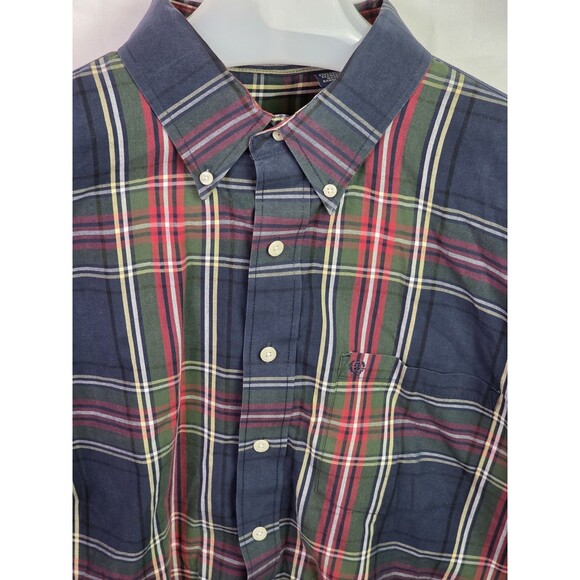 IZOD Men's XXL Multicolored Plaid Button Up Long Sleeve Shirt - Picture 1 of 8